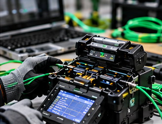 Fusionadora profesional de fibra óptica